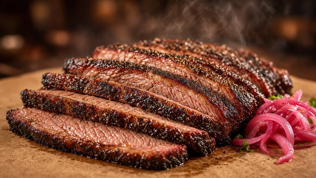 Smoked brisket with Sydney Seasoning BBQ rib rub