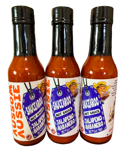 Saucearoo 5oz - Jalapeno & Habanero hot pepper blend