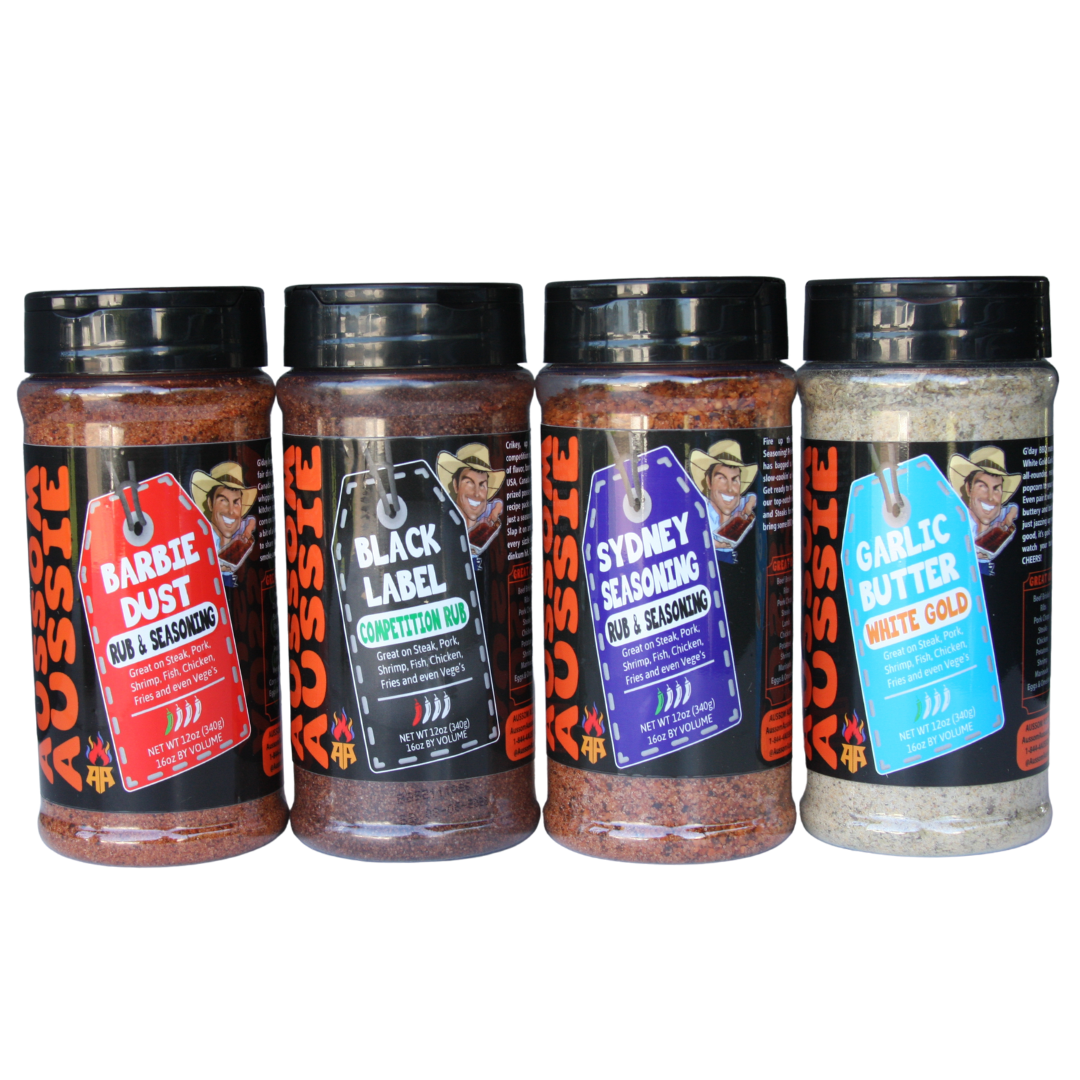 3-Pack BBQ Rubs - Build Your Own  Aussom Aussie Seasoning Trio
