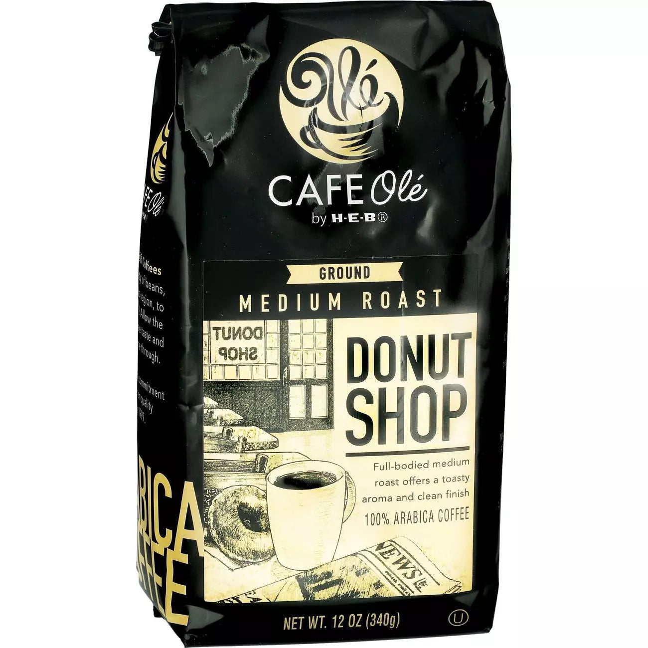 HEB Cafe Ole Donut Shop Blend Ground Coffee 12oz - 2 Bags