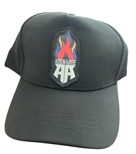 Flaming AA Logo Badge Trucker Style Breathable Hat