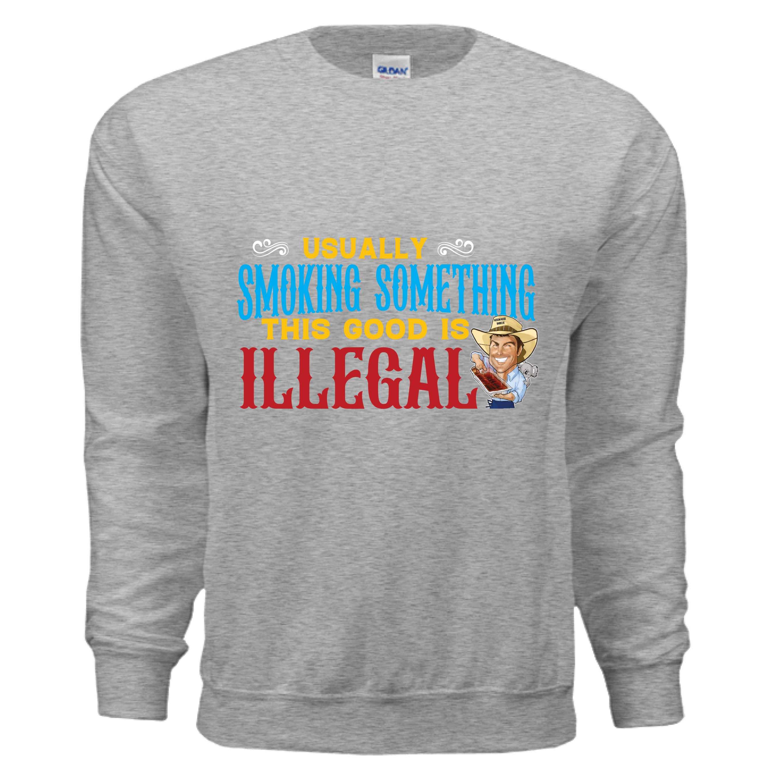 BBQ humor sweatshirt