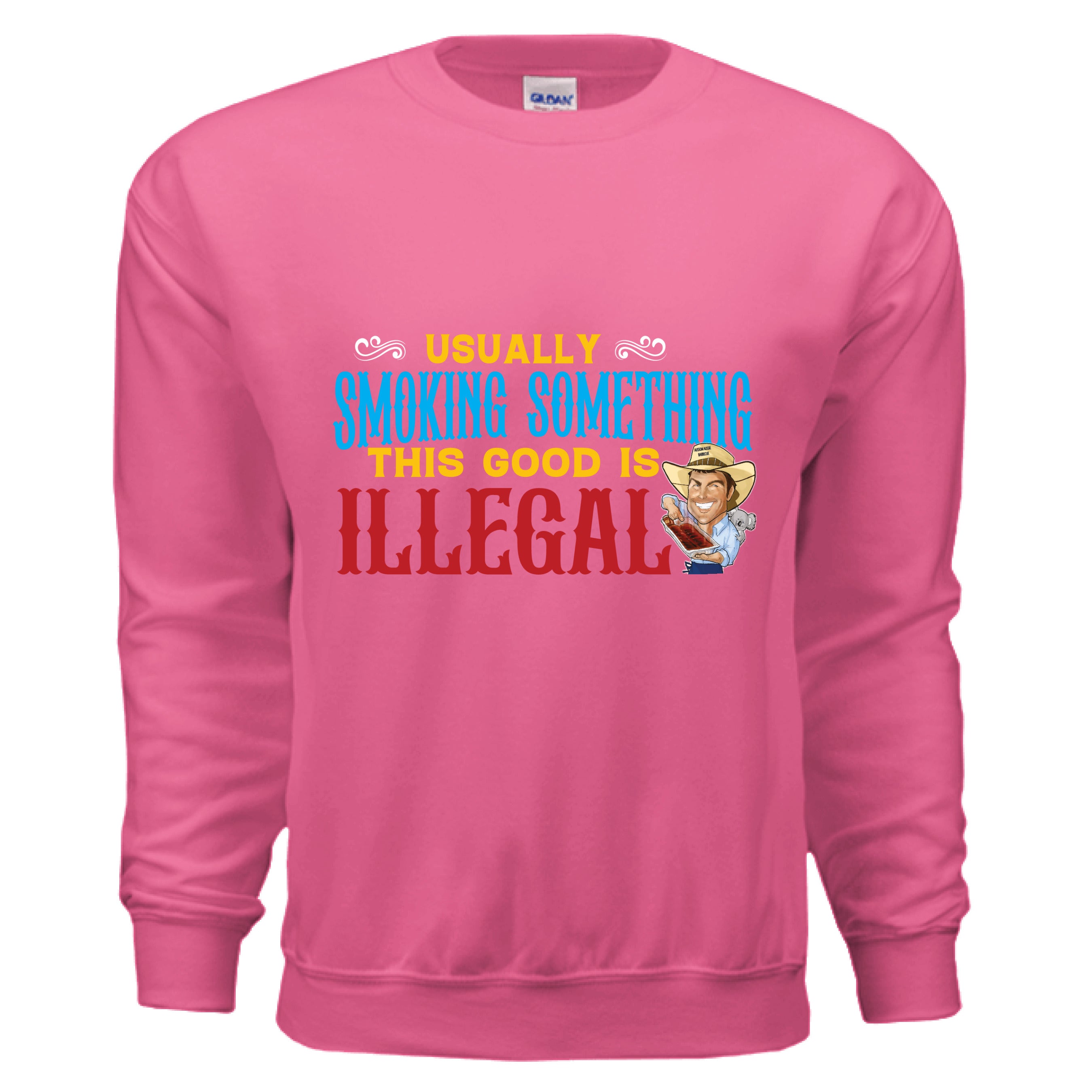 Funny BBQ crewneck